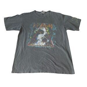 Vintage Def Leppard Grunge Rock Alternative Shirt Thrasher Skater Distressed M
